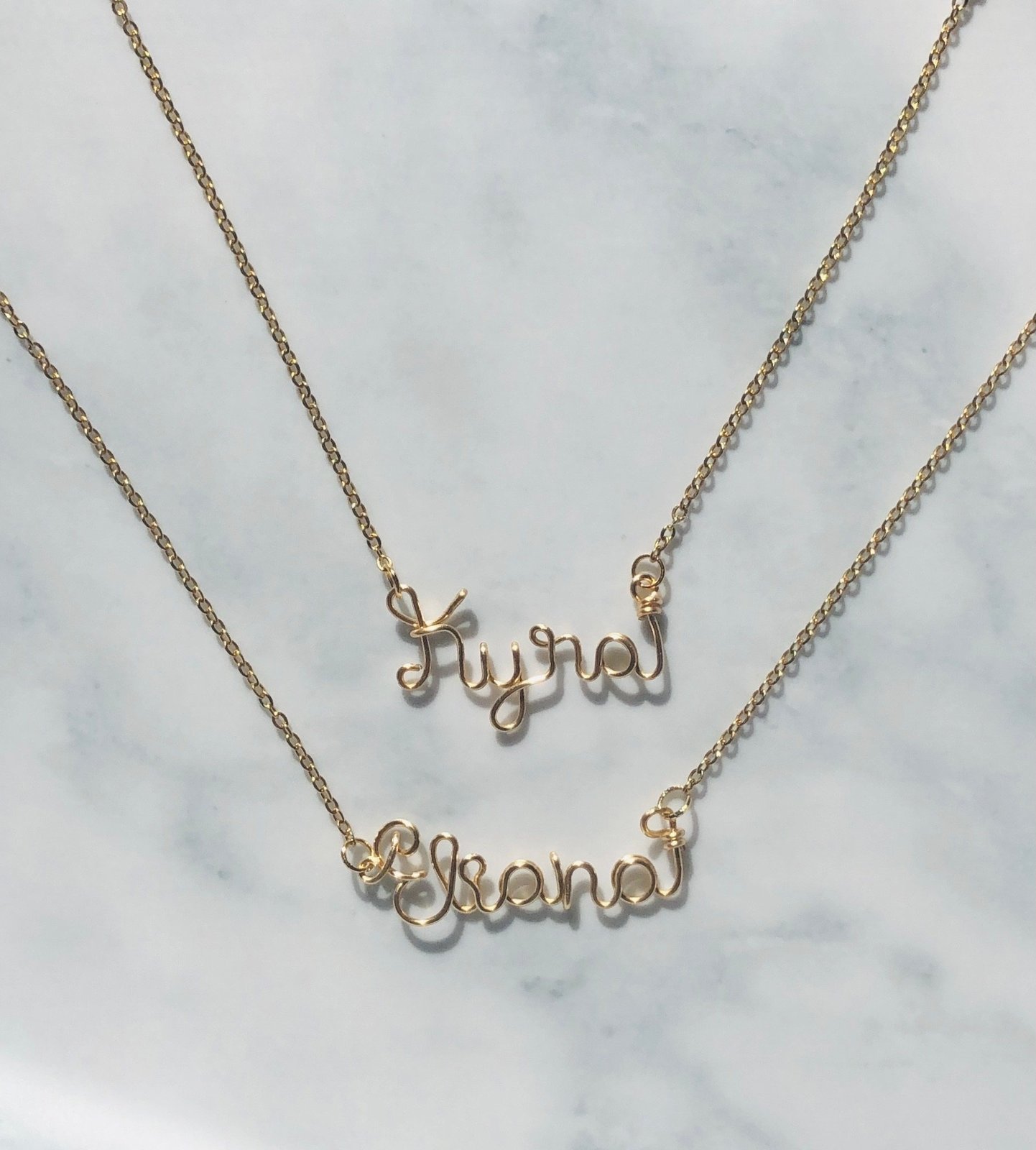 Put your name clearance on a necklace